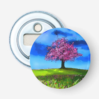 Pink Cherry Tree Bottle Opener