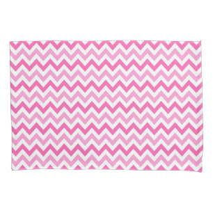 Pink Chevron Breast Cancer Awareness Pattern Pillowcase