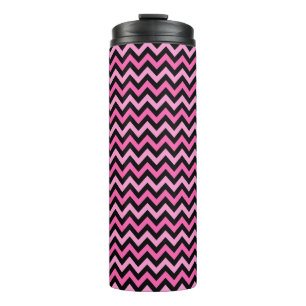 Pink Chevron Breast Cancer Awareness Pattern Thermal Tumbler