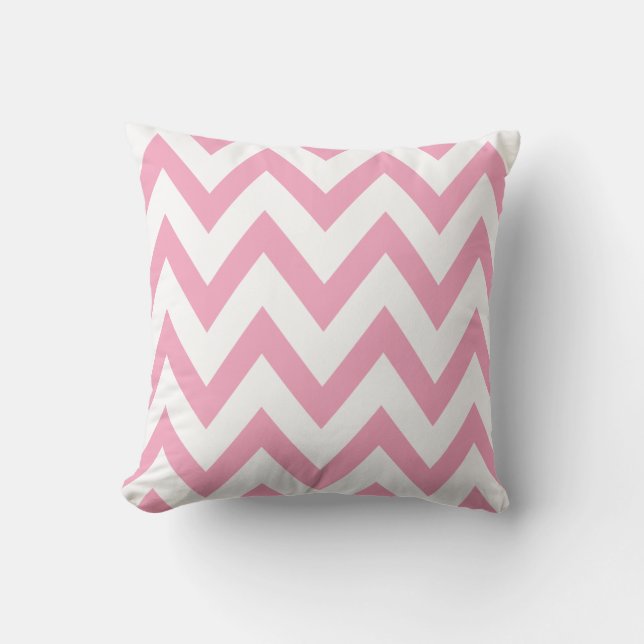 Pink Chevron Cushion (Front)