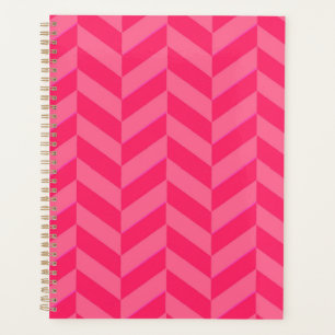Pink Chevron Stylish Planner