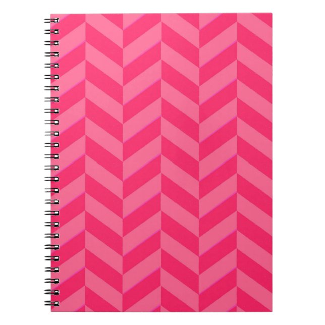 Pink Chevron Trendy Writing Journal (Front)