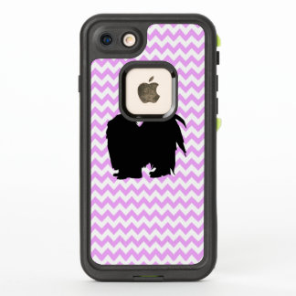 Pink Chevron With Shih Tzu Silhouette