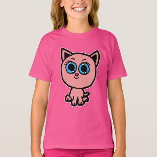 Pink Chibi Kitty T-Shirt