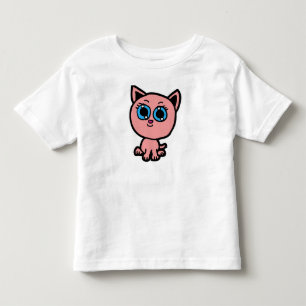 Pink Chibi Kitty Toddler T-Shirt