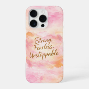 Pink Chic Girly Motivational  iPhone 16 Pro Case