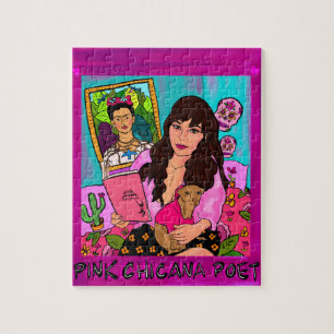 Pink Chicana Poet Puzzle