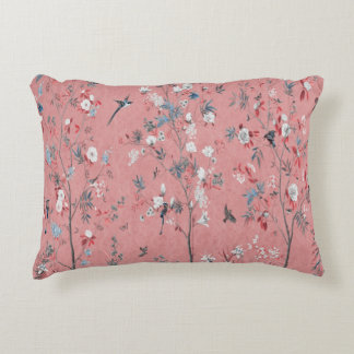 Pink Chinoiserie Accent Pillow