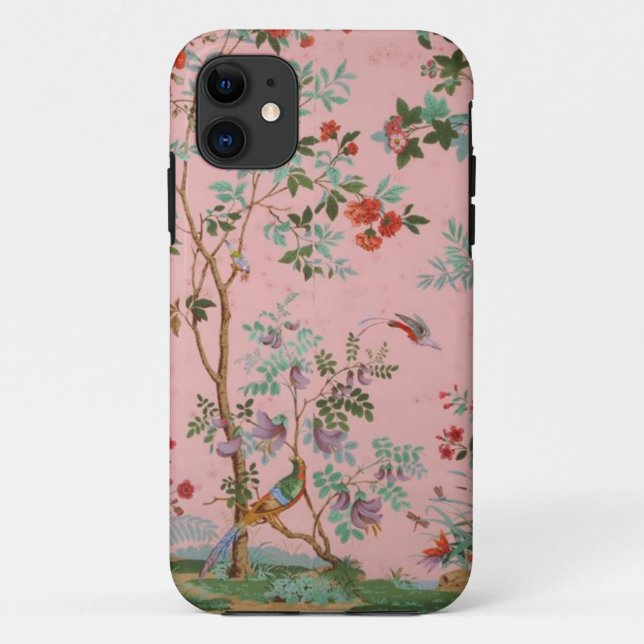 Pink Chinoiserie Case-Mate iPhone Case (Back)