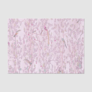 Pink Chinoiserie Chinese Decoupage Tissue Paper