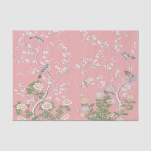 Pink Chinoiserie Decoupage Tissue Paper