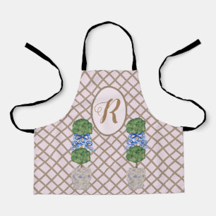 Pink Chinoiserie Ginger Jar Jars Topiary Apron