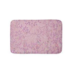 Pink Chinoiserie Modern Bath Mat
