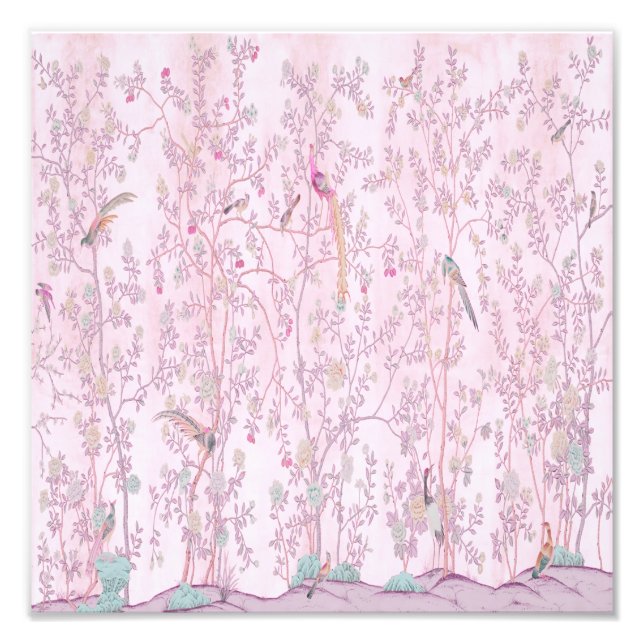 Pink Chinoiserie  Photo Print (Front)