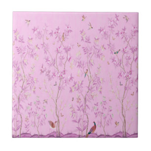 Pink Chinoiserie Tile