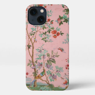 Pink Chinoiserie Toile Floral iPhone 13 Case