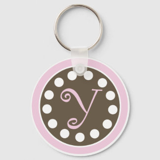 Pink Chocolate Keychain "Y"