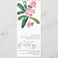 PINK CHRIST THORN CACTI BLOOM WATERCOLOR WEDDING