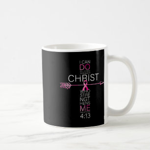 Pink Christian Breast Cancer Cross Religious Bible Coffee Mug