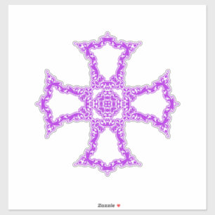 Pink Christian Cross Modern Aesthetic Art