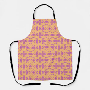 Pink Christian Cross Modern Aesthetic Art Apron