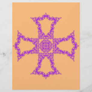 Pink Christian Cross Modern Aesthetic Art Flyer