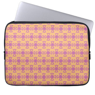 Pink Christian Cross Modern Aesthetic Art Laptop Sleeve