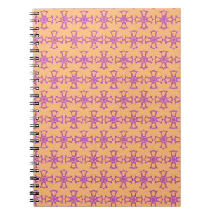 Pink Christian Cross Modern Aesthetic Art Notebook
