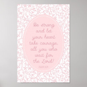 Pink Christian Wall Decor Picture Modern Room
