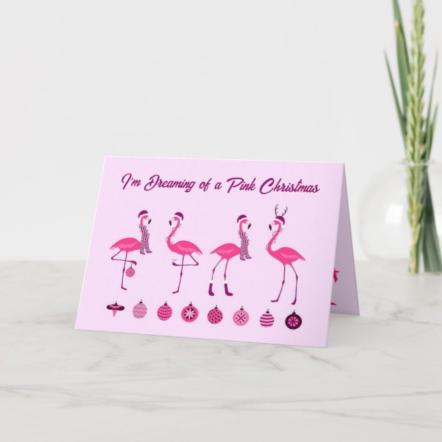 Pink Christmas Card (Front)