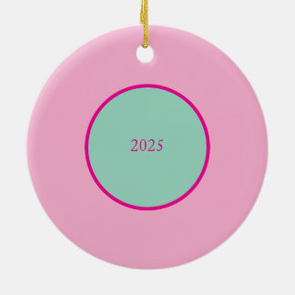 Pink Christmas Ceramic Tree Decoration