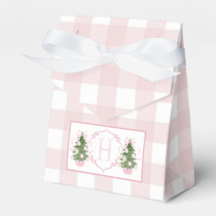 Pink Christmas Chinoiserie Baby Shower Favour Box