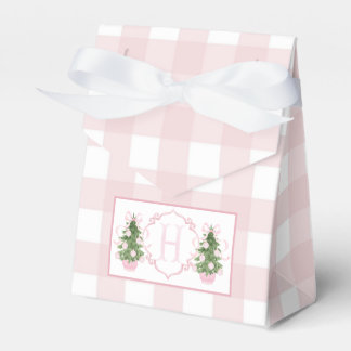 Pink Christmas Chinoiserie Baby Shower Favour Box