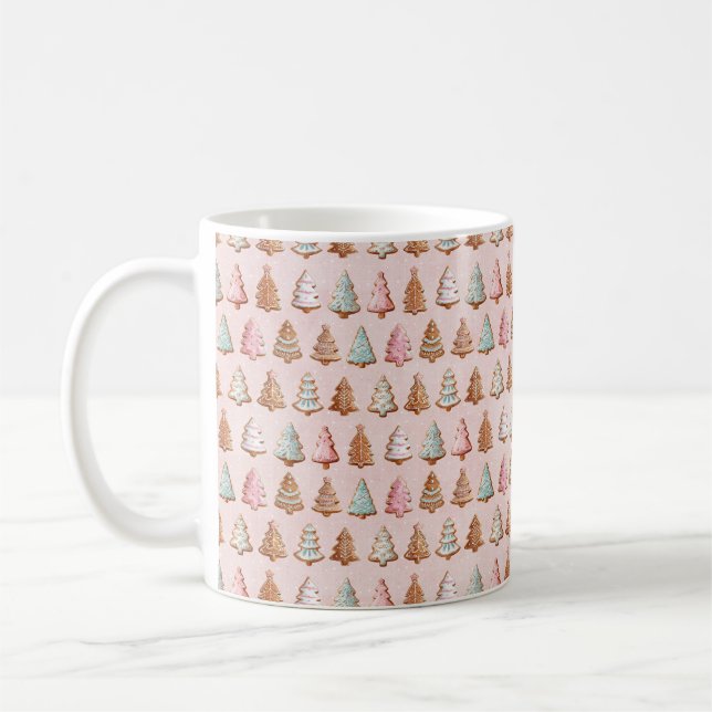 Pink Christmas  Coffee Mug (Left)