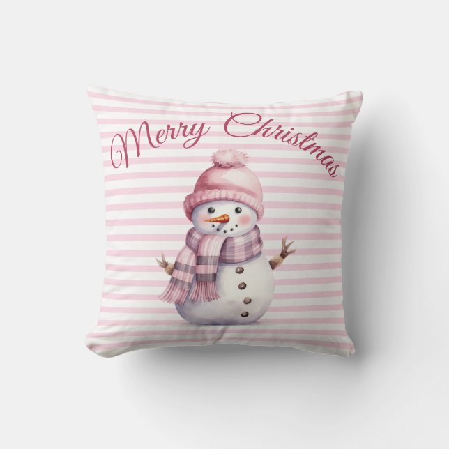 Pink Christmas  Cushion (Front)