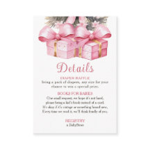 Pink Christmas Gift Baby Shower