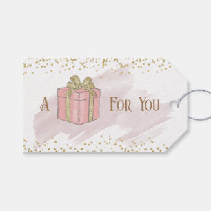 Pink Christmas Gift Tags