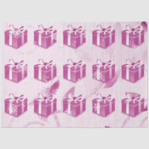 Pink Christmas Gift Tissue Paper