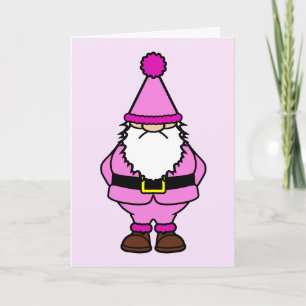 Pink Christmas Holiday Card