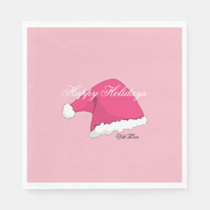 Pink Christmas Napkin