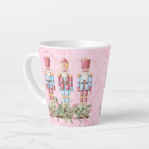 Pink Christmas Nutcracker Latte Mug