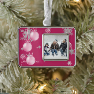 Pink Christmas Ornaments Holiday Ornament