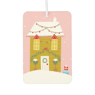 Pink Christmas Party Kids Birthday Holiday Car Air Freshener