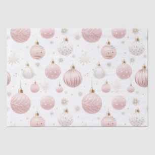 Pink Christmas Pattern Tissue Paper