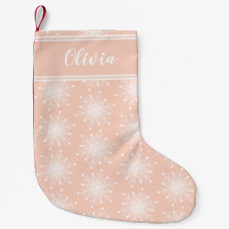 Pink Christmas personalise name stocking