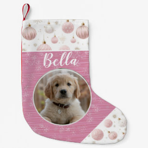 Pink Christmas Pet Christmas Stocking