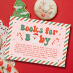 Pink Christmas Santa Baby Baby Shower Book Request Enclosure Card<br><div class="desc">Add a festive touch to your 'Santa Baby' baby shower theme with our Personalised Pink Santa Baby Christmas Shower Books for Baby Enclosure Card. Perfect for spreading holiday cheer, this card fits beautifully into your Christmas themed baby shower ideas. Celebrate your little one's arrival with charming Christmas baby shower details...</div>