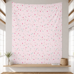 Pink Christmas Seamless Pattern Blanket
