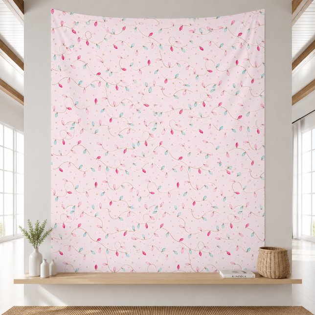 Pink Christmas Seamless Pattern Blanket (Creator Uploaded)