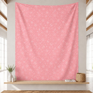 Pink Christmas Seamless Pattern Blanket